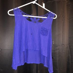Blue Crop top